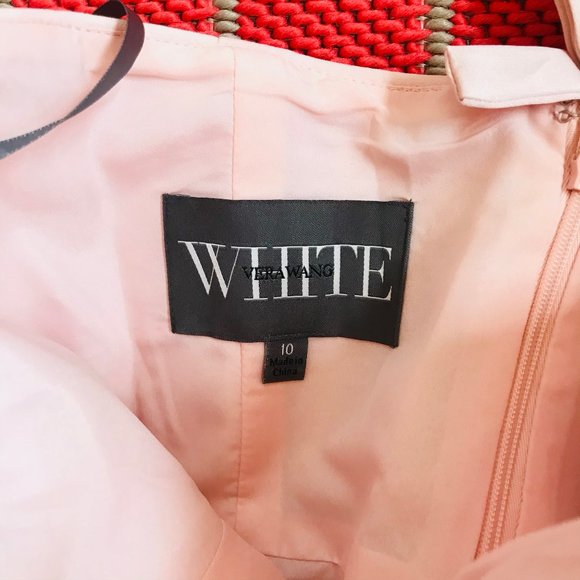 NWT Blush Vera Wang V Neck Halter Gown - Picture 10 of 11